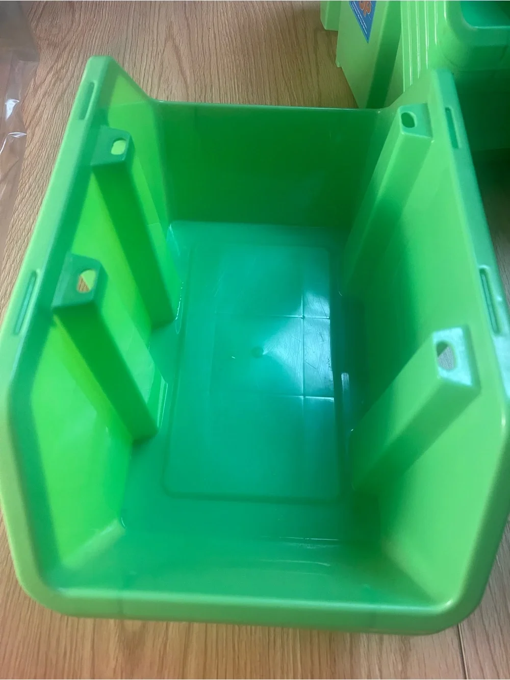 Green Stackable Storage Bins - Home Organization